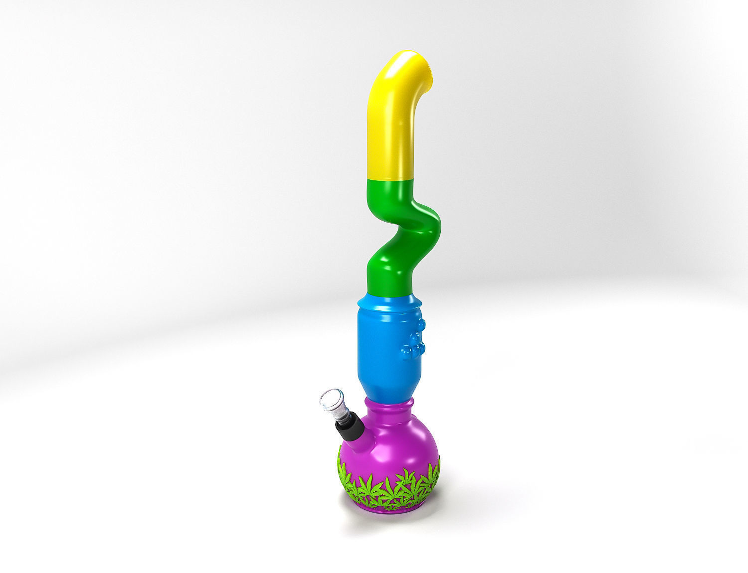 BUILD A CUSTOM BONG - Huge Bong 3D print model_2