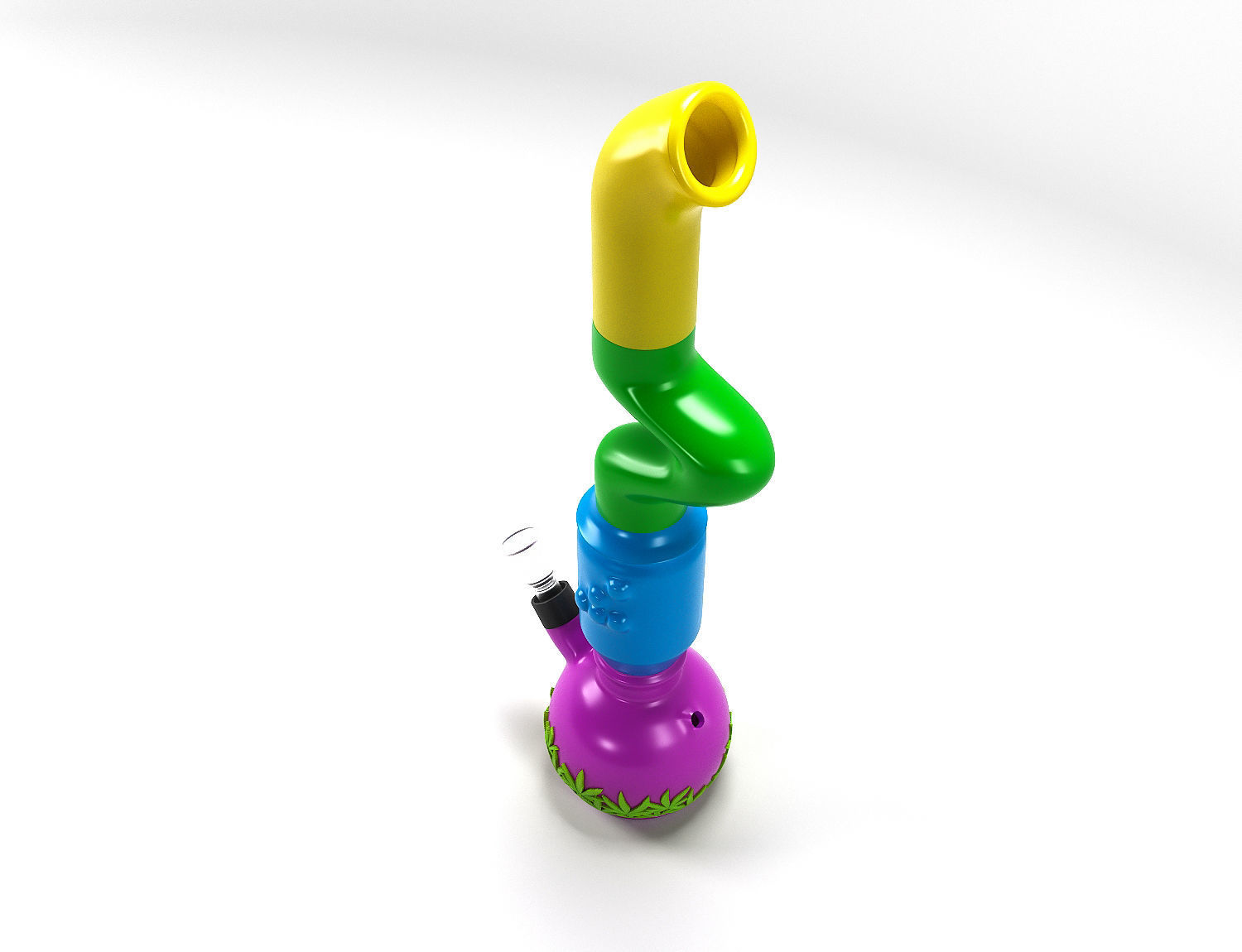 BUILD A CUSTOM BONG - Huge Bong 3D print model_3