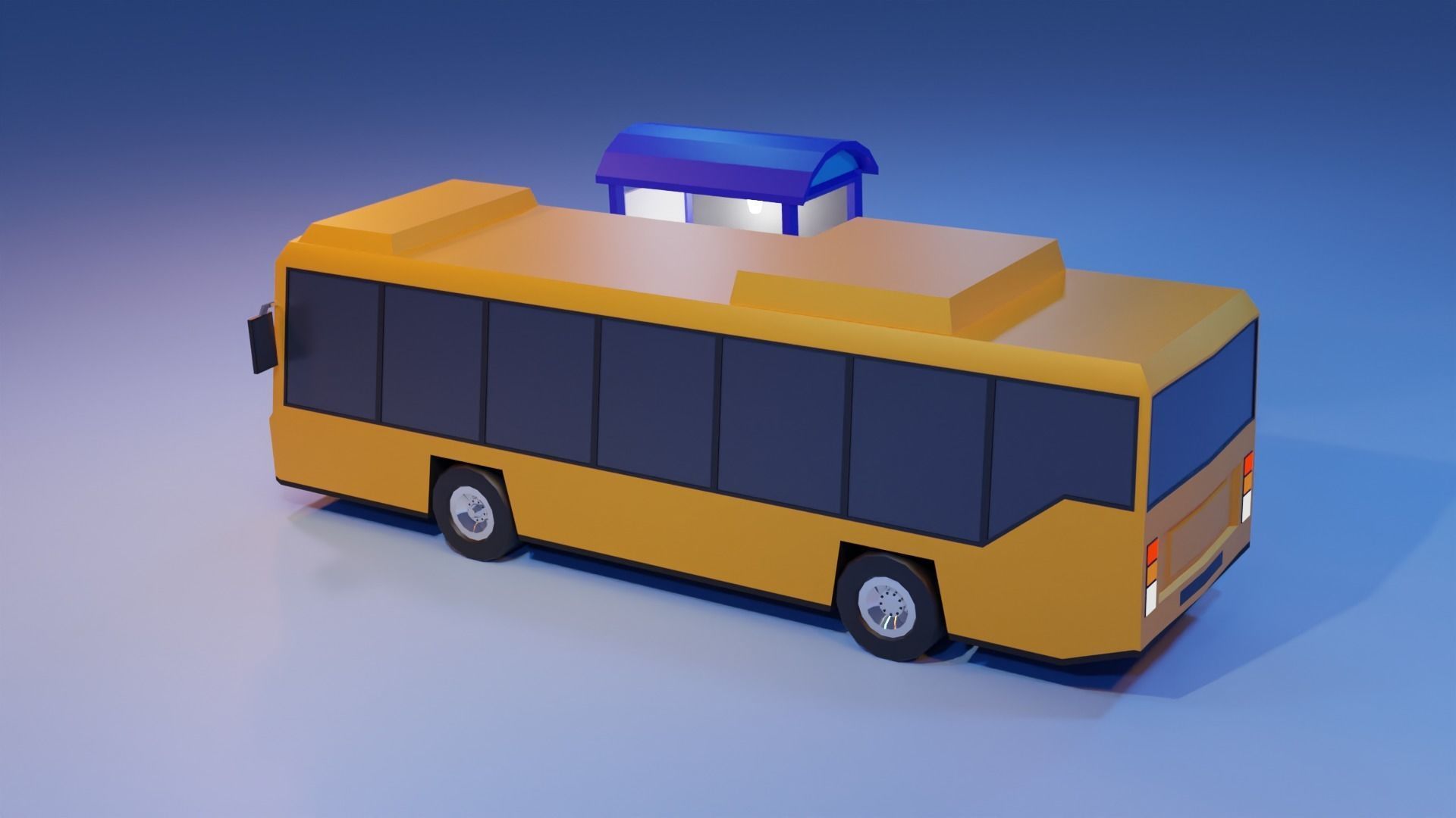Low Poly Bus - Roblox Low-poly 3D model_2