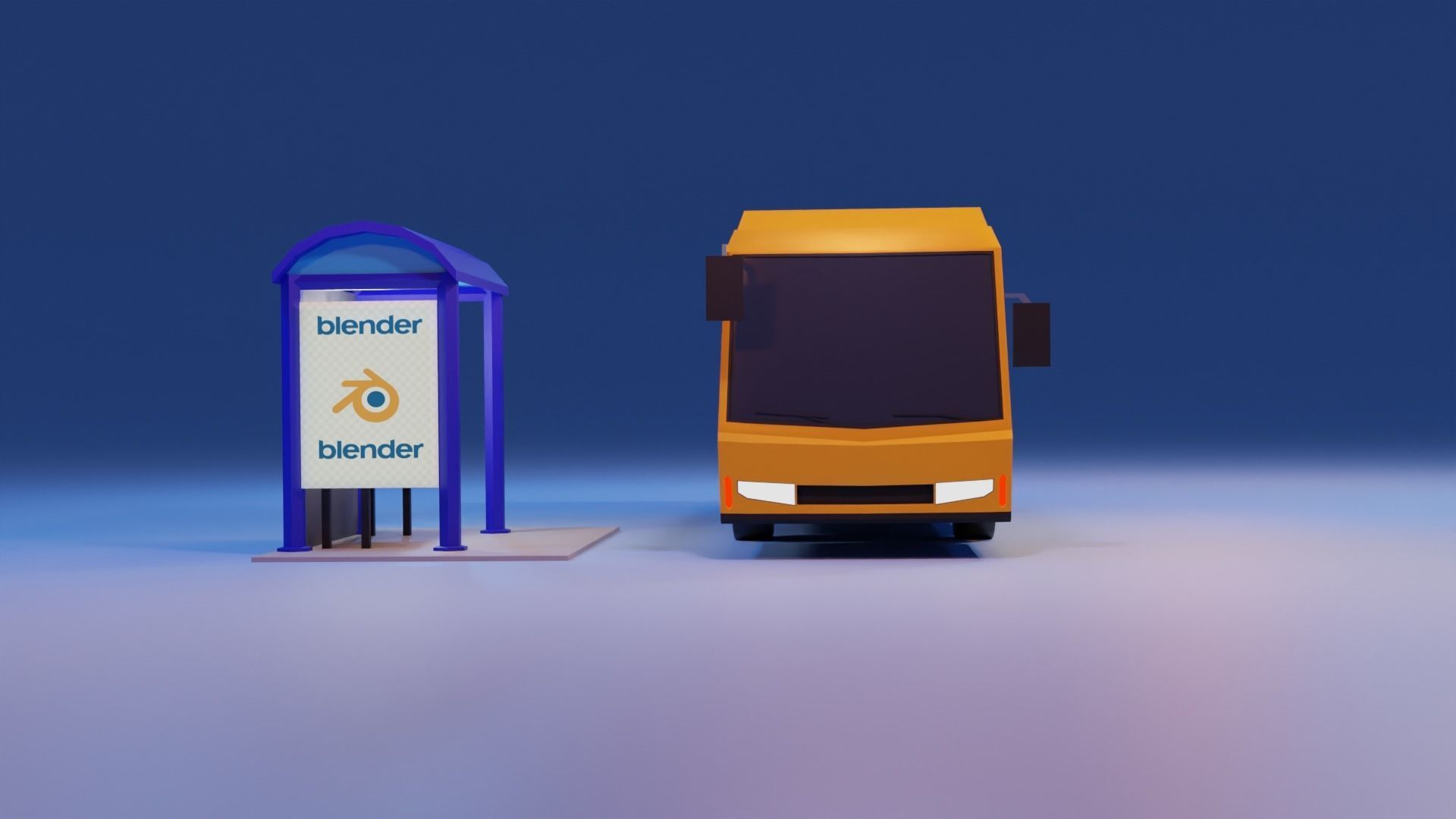 Low Poly Bus - Roblox Low-poly 3D model_6