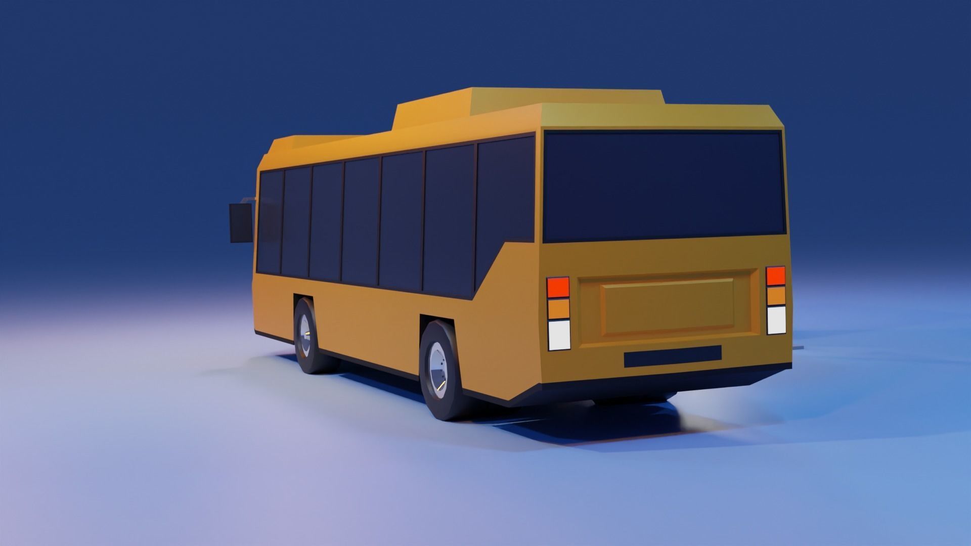 Low Poly Bus - Roblox Low-poly 3D model_3