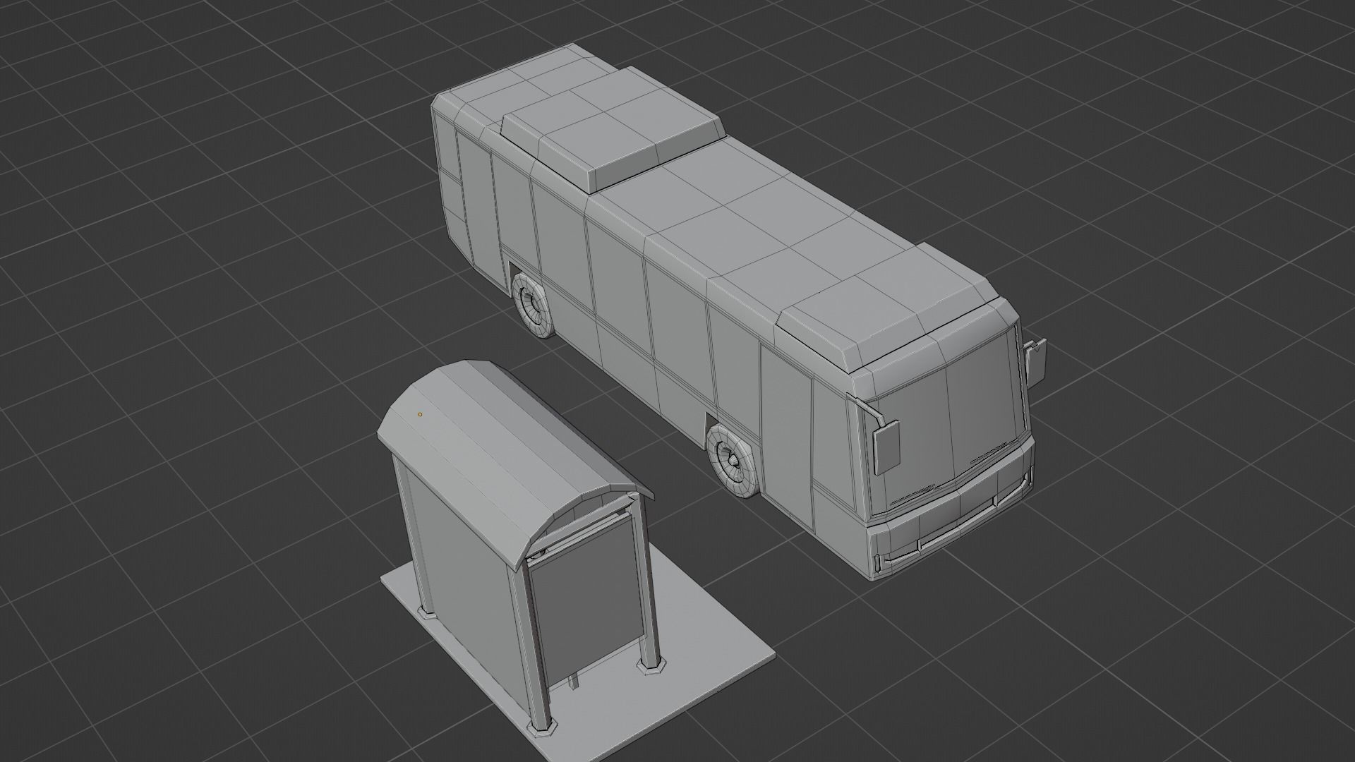 Low Poly Bus - Roblox Low-poly 3D model_10