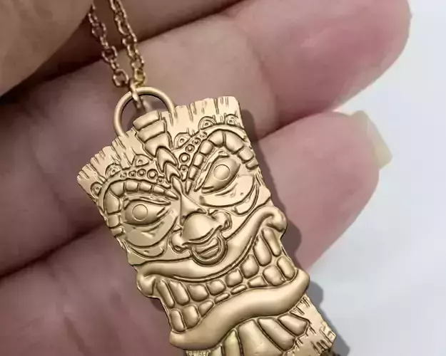 Tiki Mask Pendant