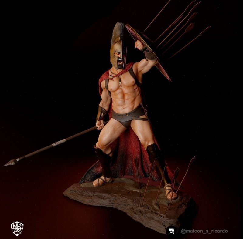 King Leonidas 300 3D print model_1