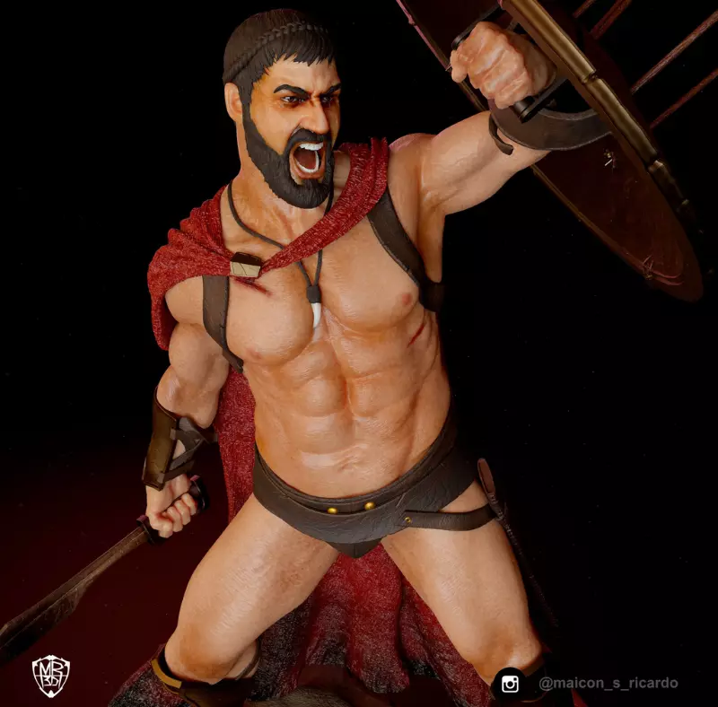 King Leonidas 300 3D print model_0