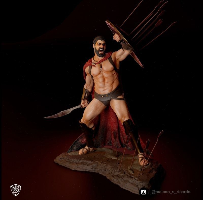 King Leonidas 300 3D print model_2