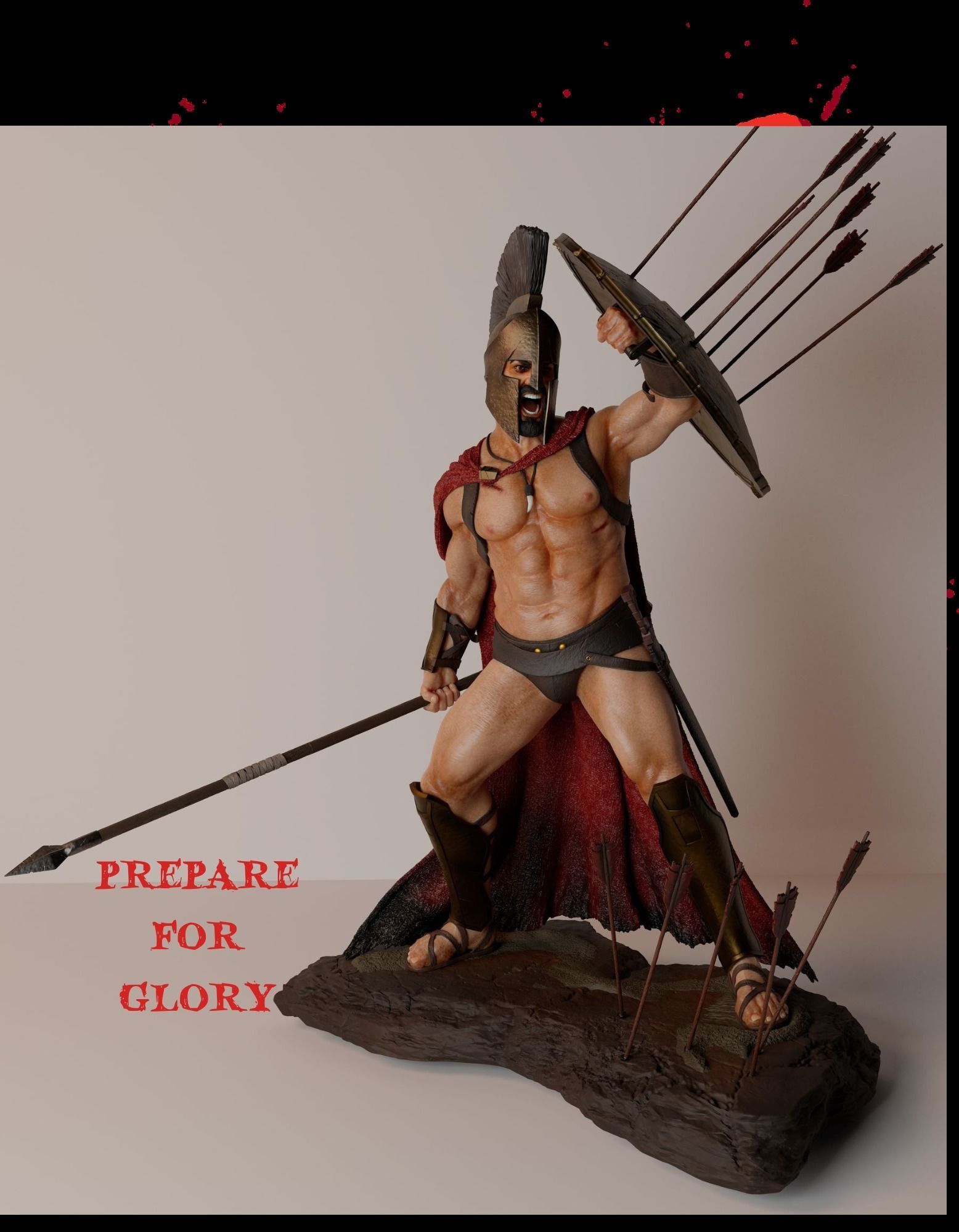King Leonidas 300 3D print model_5