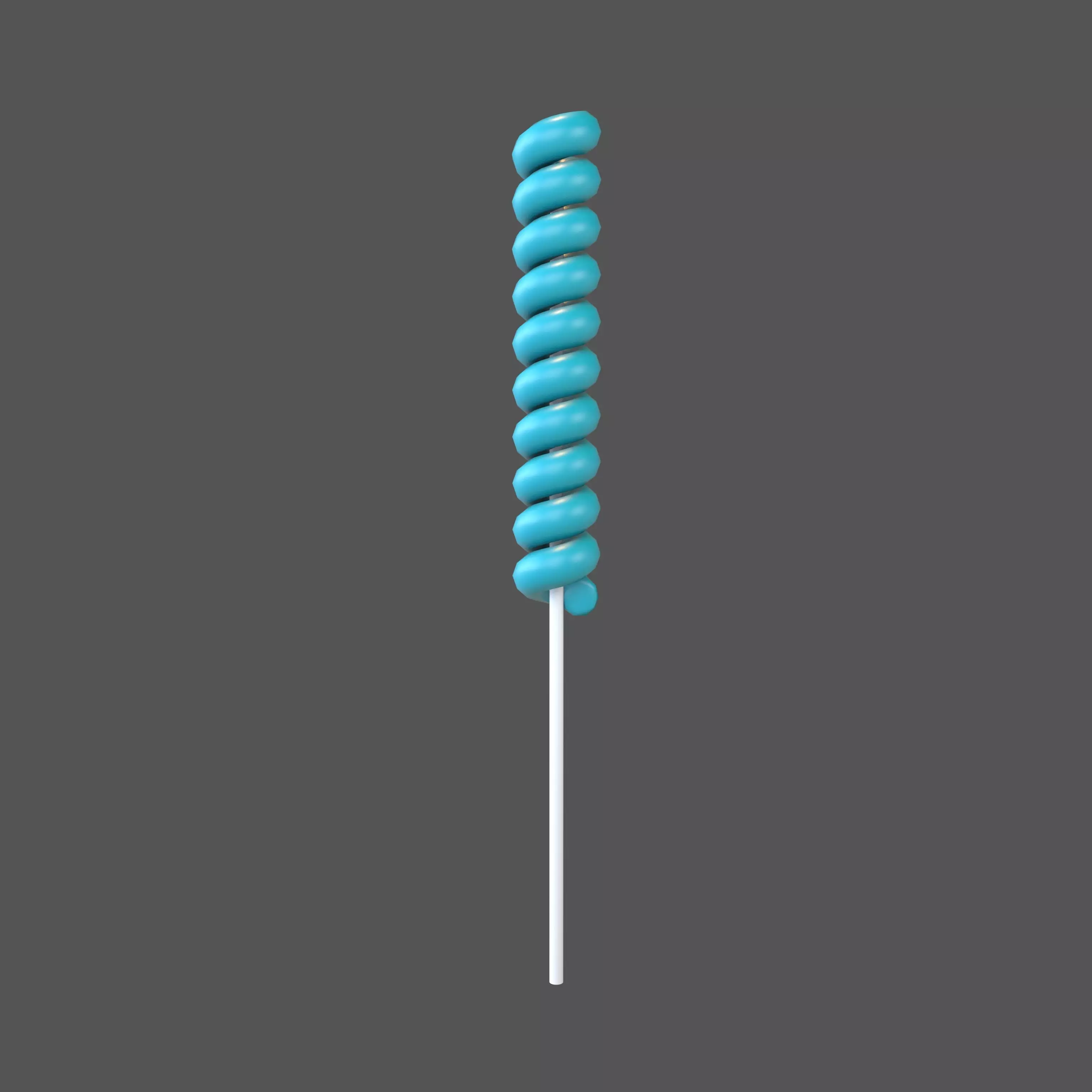 Twist Lollipop v1 002 Low-poly 3D model_0
