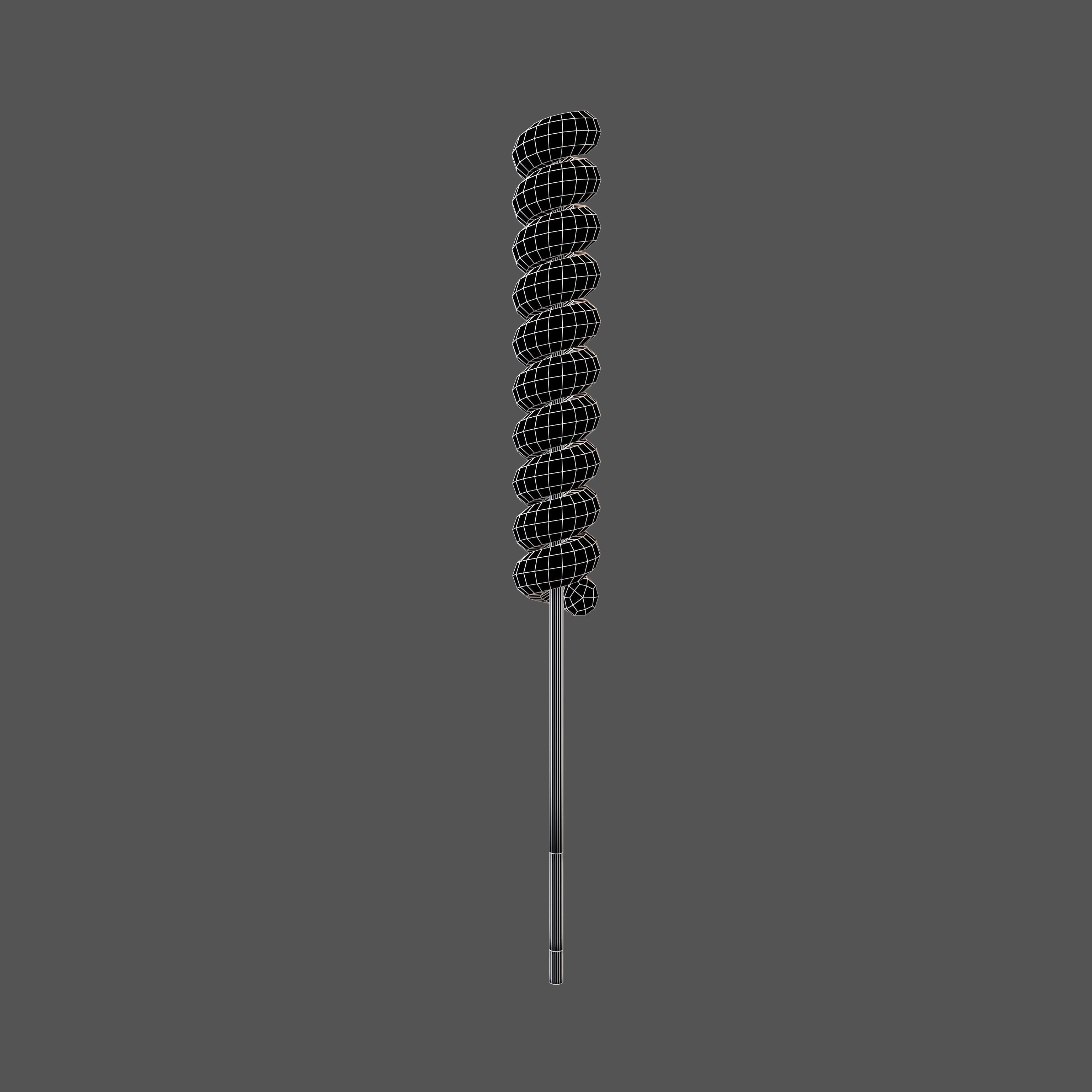 Twist Lollipop v1 002 Low-poly 3D model_7