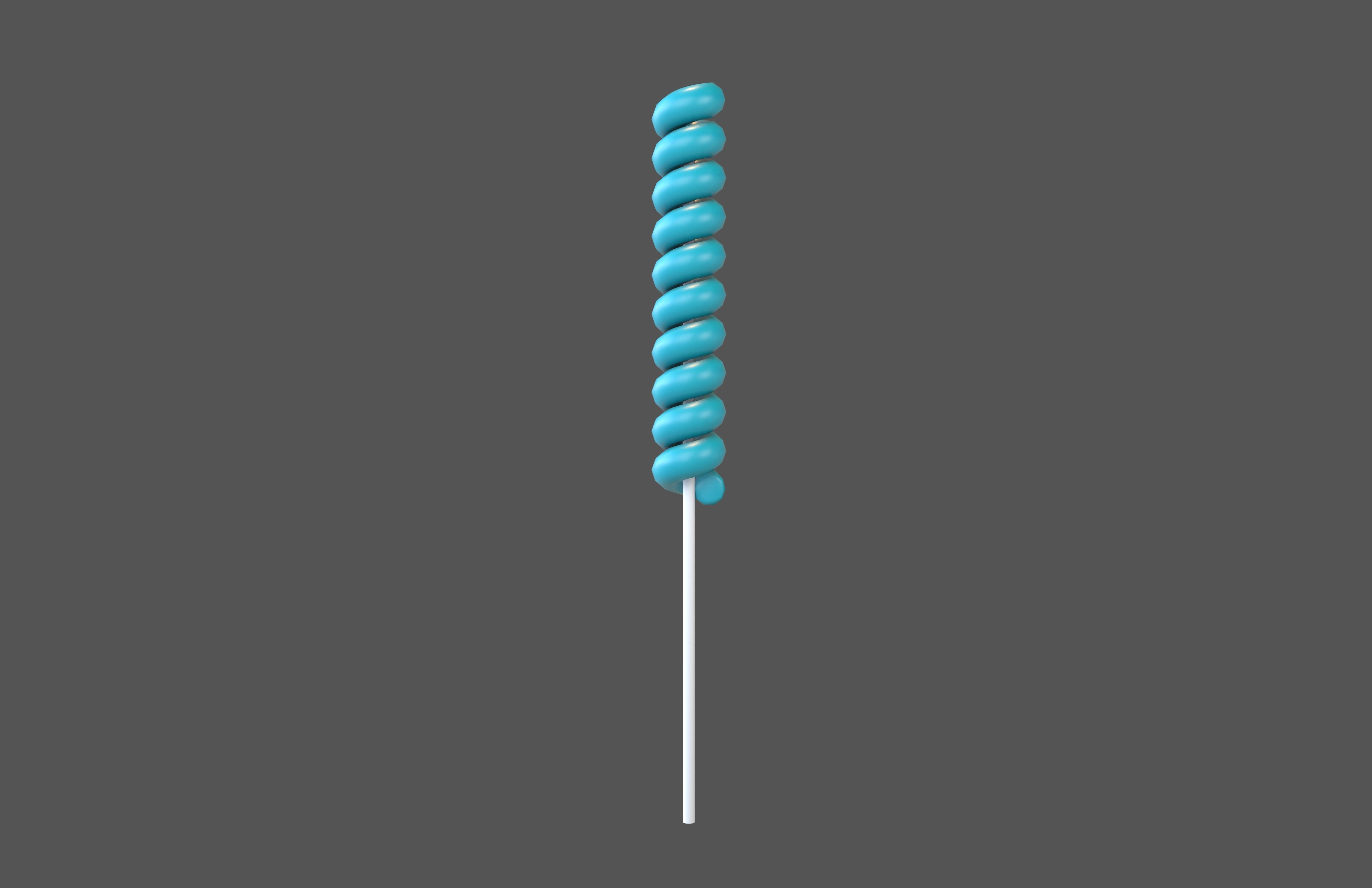 Twist Lollipop v1 002 Low-poly 3D model_2