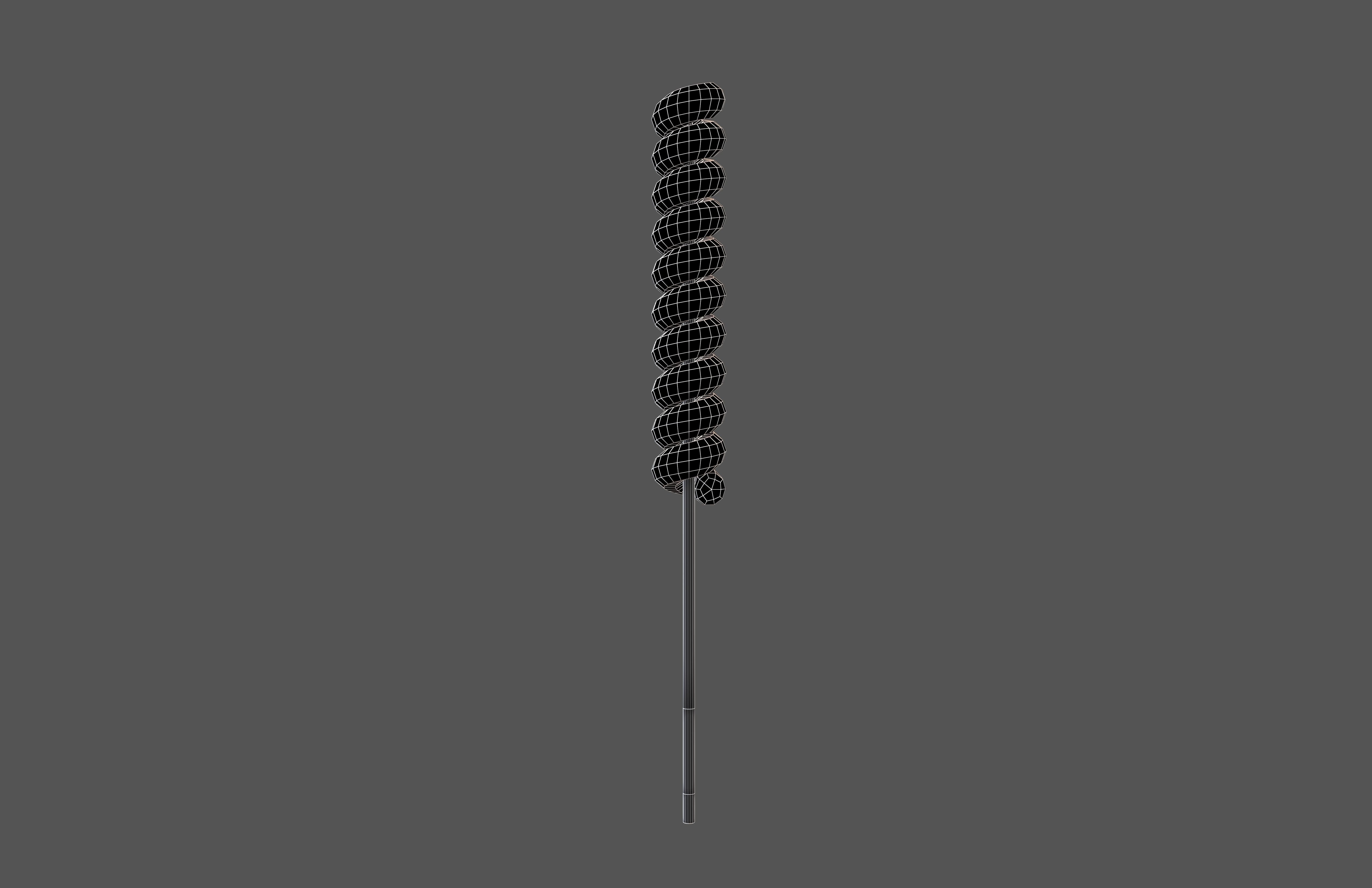 Twist Lollipop v1 002 Low-poly 3D model_4