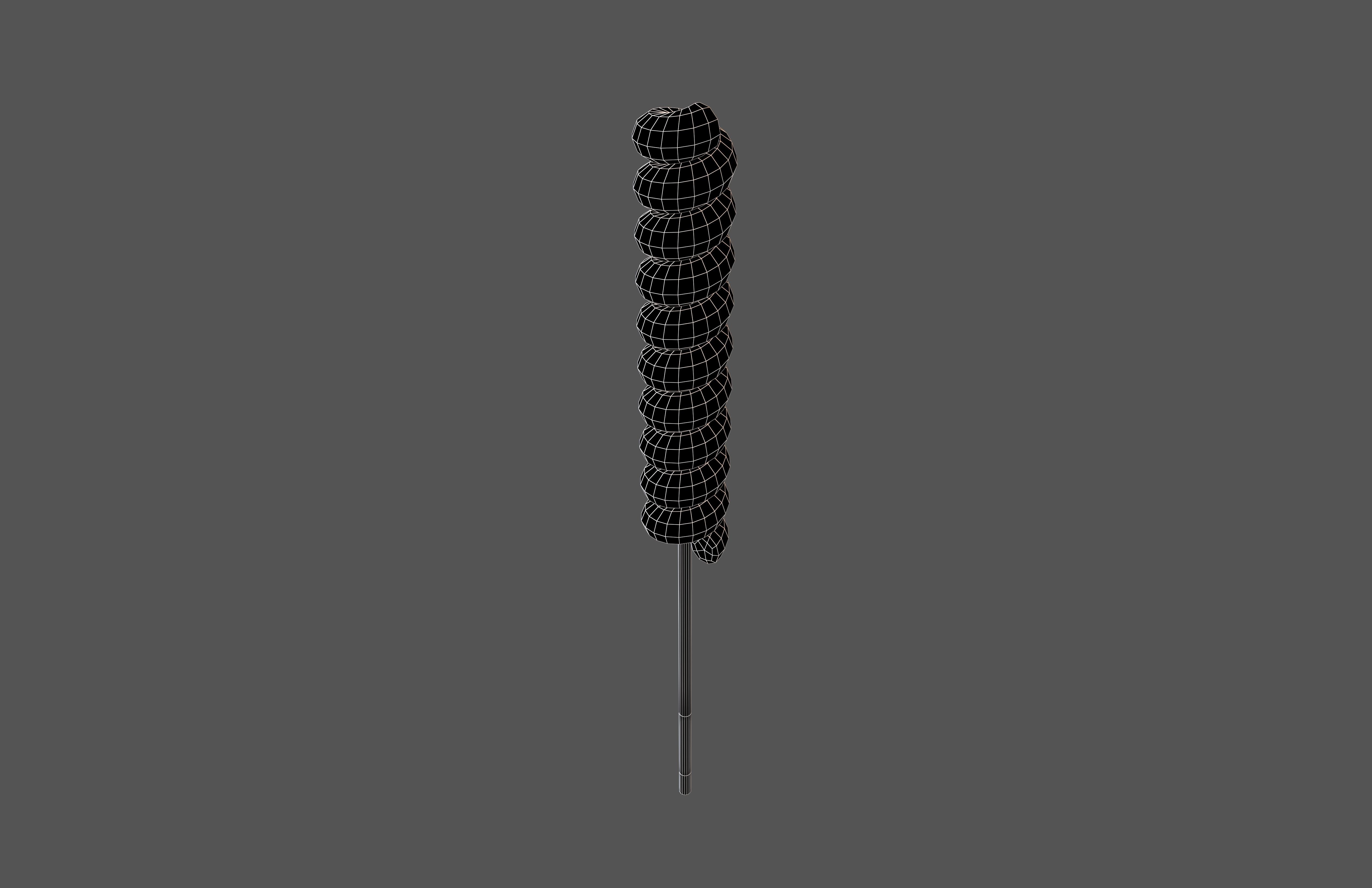 Twist Lollipop v1 002 Low-poly 3D model_5