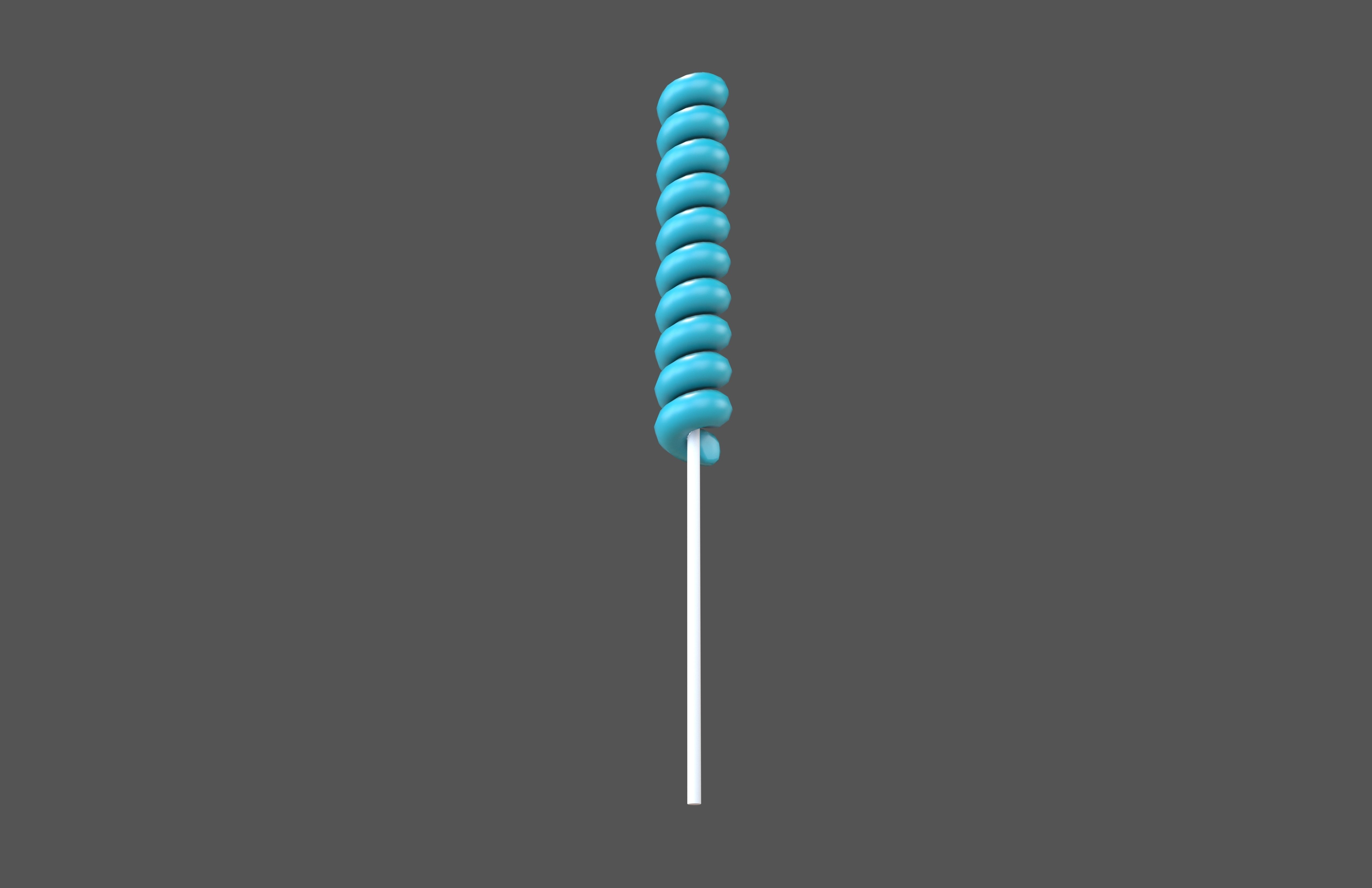 Twist Lollipop v1 002 Low-poly 3D model_3