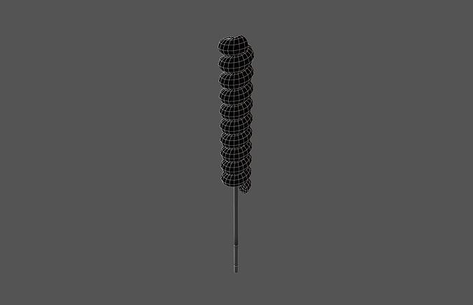Twist Lollipop v1 003 Low-poly 3D model 6