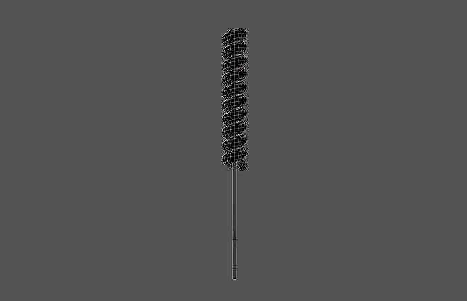Twist Lollipop v1 003 Low-poly 3D model 5
