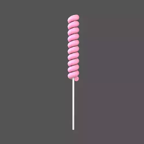 Twist Lollipop v1 003 Low-poly 3D model
