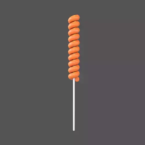 Twist Lollipop v1 005 Low-poly 3D model