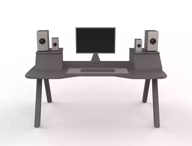 table modeling Low-poly 3D model