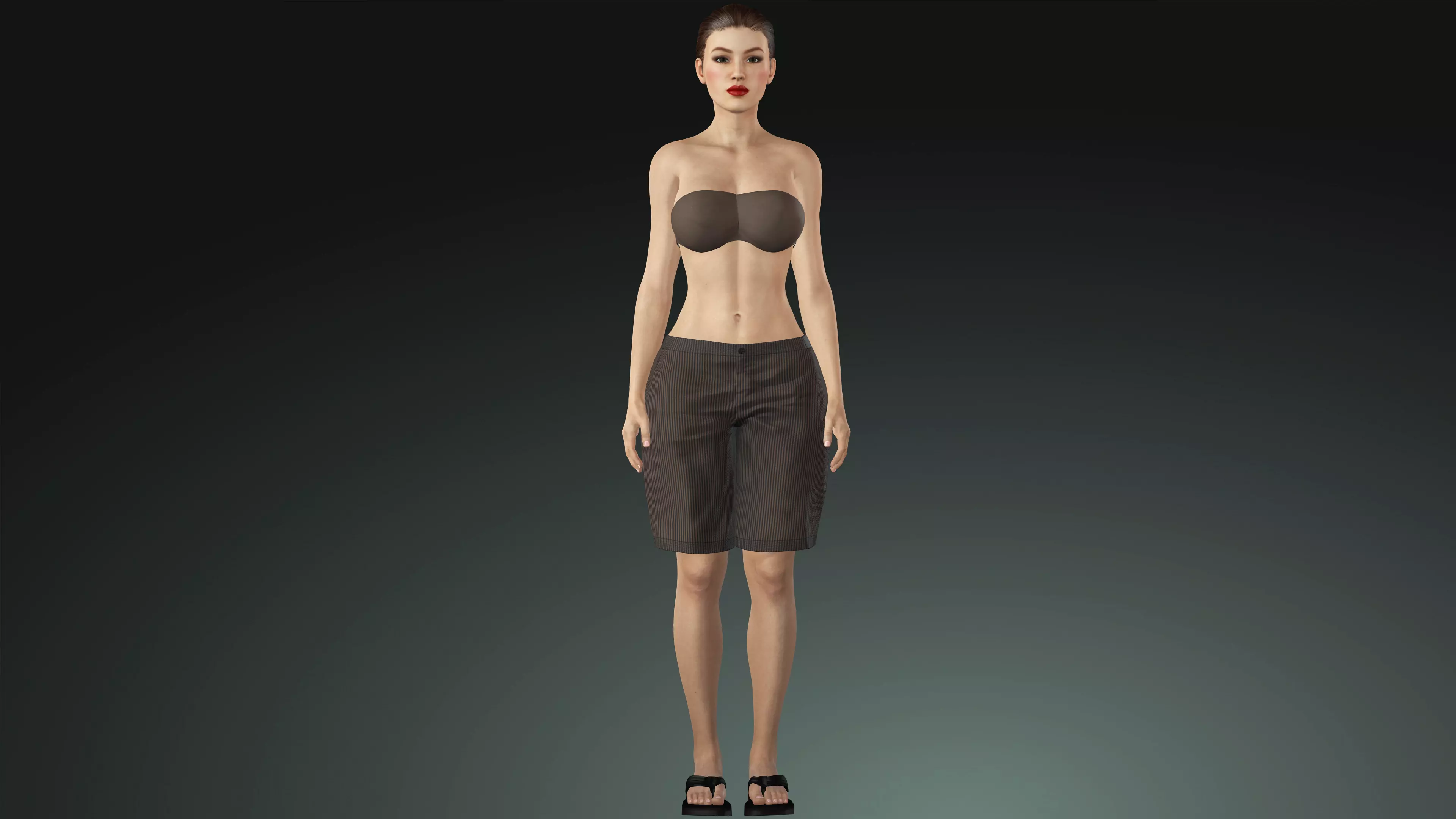 Realistic Pretty Female Model AAA Low-poly 3D model