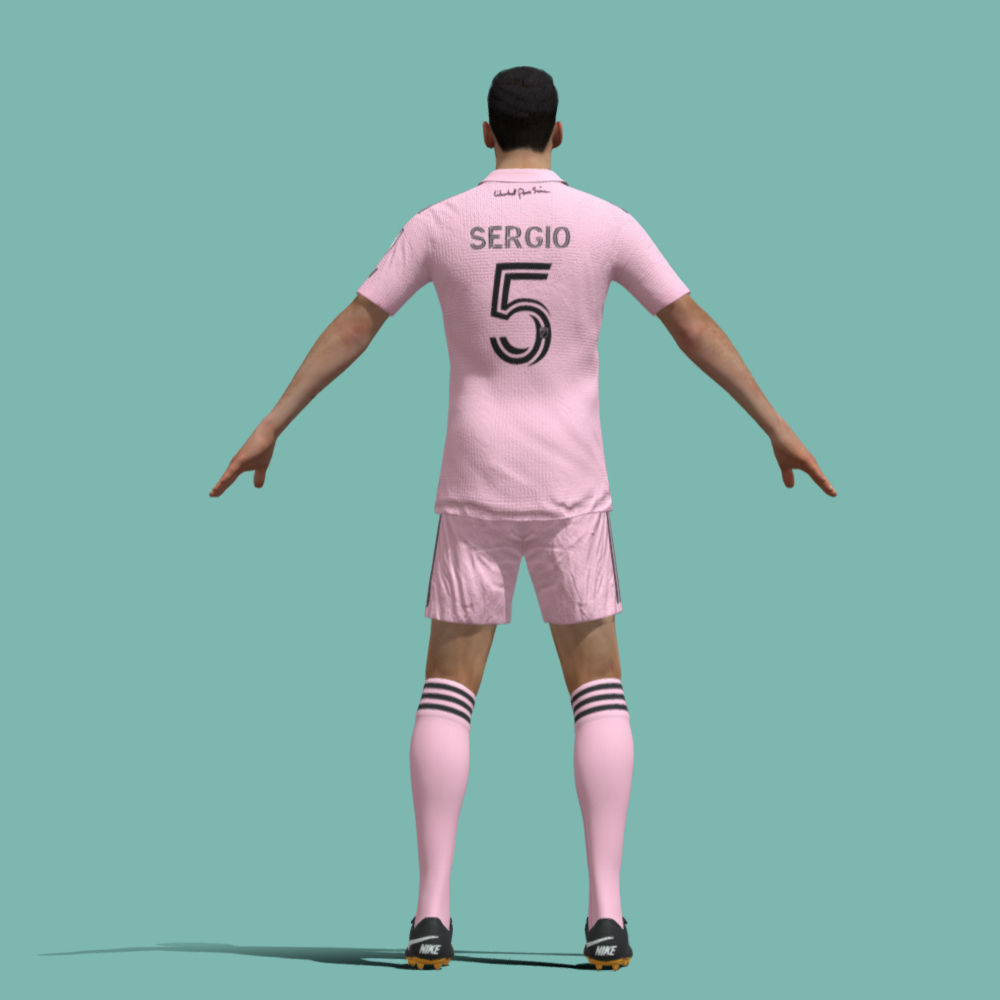 T-Pose Rigged Sergio Busquets Miami 3D model_3