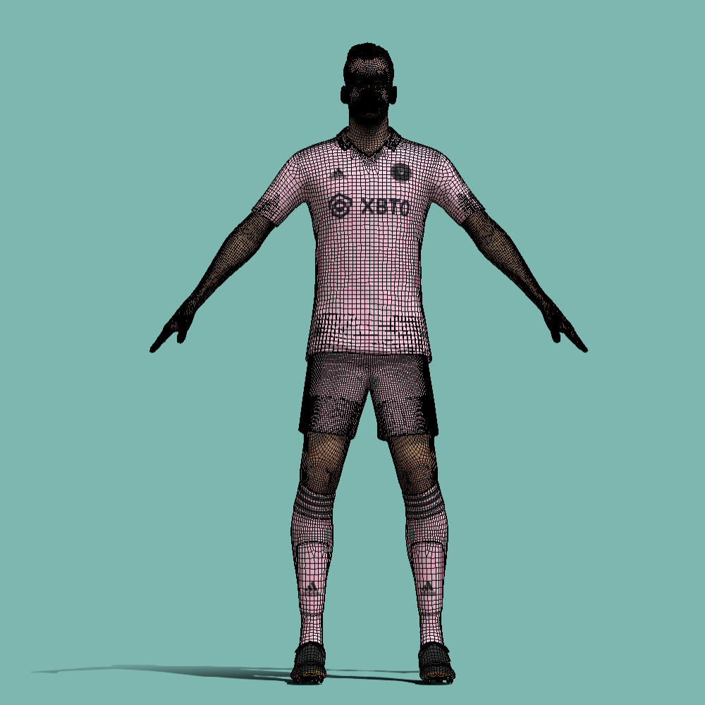 T-Pose Rigged Sergio Busquets Miami 3D model_7