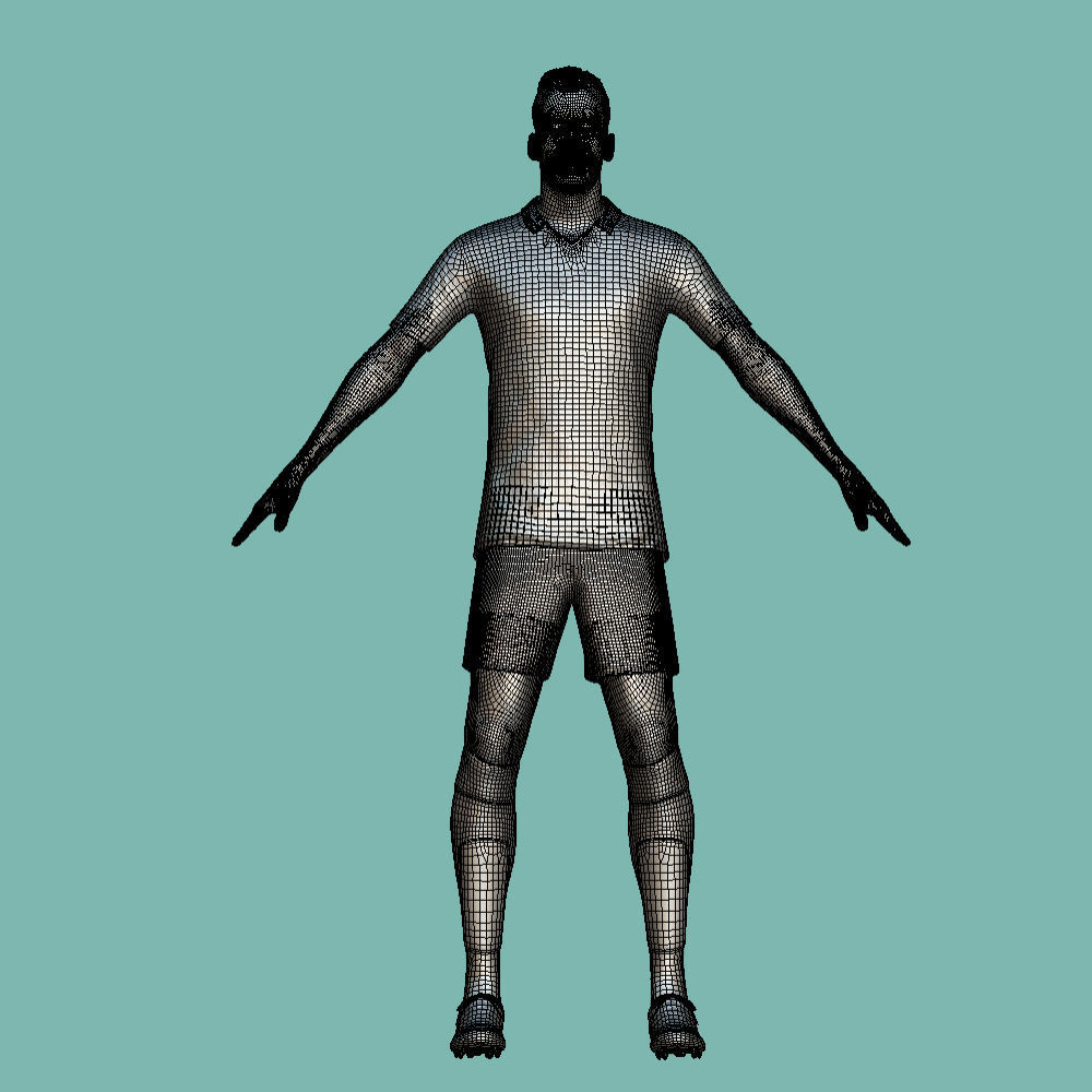 T-Pose Rigged Sergio Busquets Miami 3D model_5
