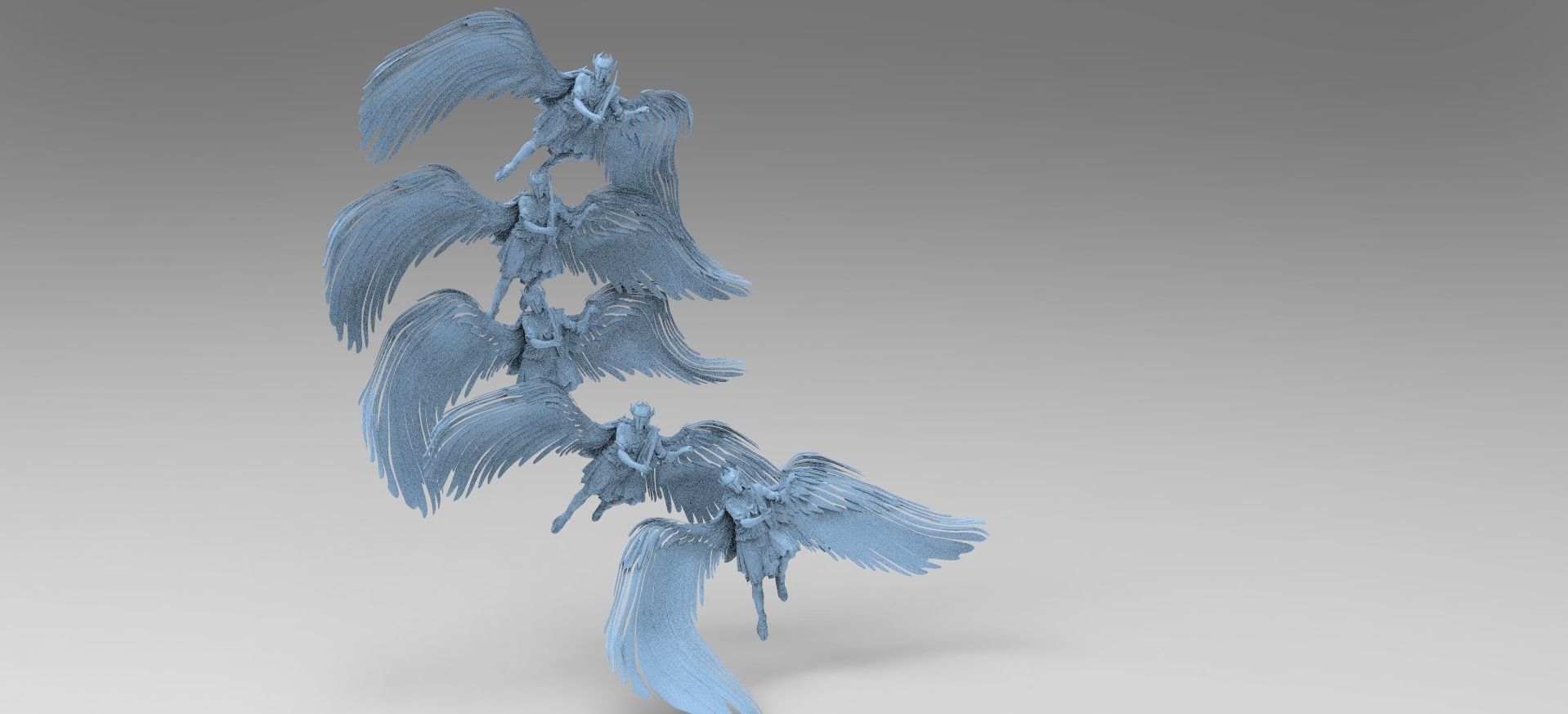 Angel Enforcer Warrior Swarm  3D model_1