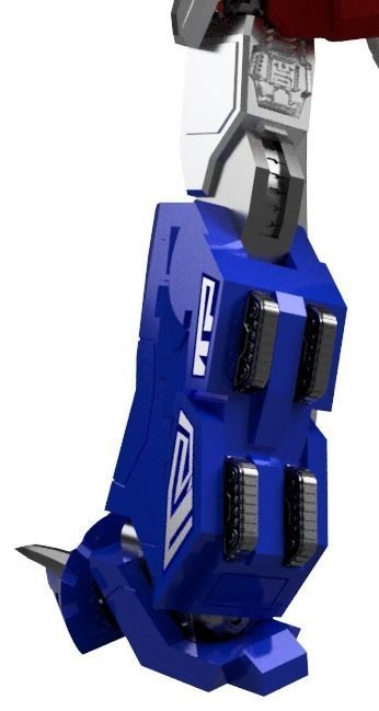 power ranger first megazord statue 3d models 37cm 3D print model_3