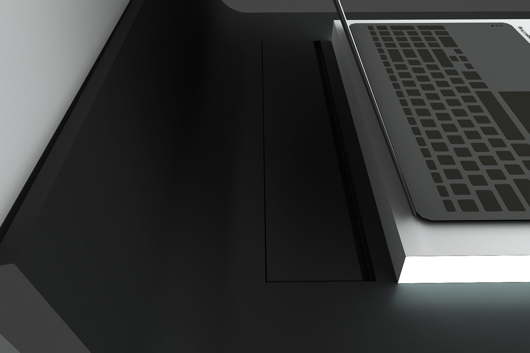 Kiosk Laptop 3D model_2