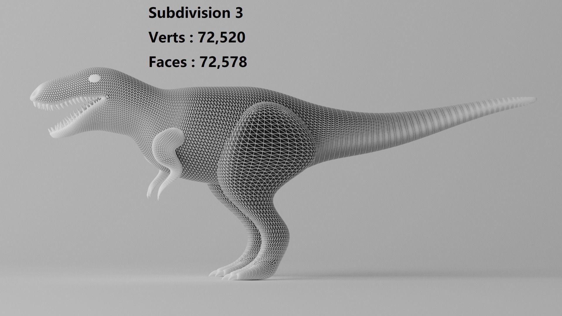 Cartoon Tyrannosaurus T-Rex 1 3D model_13
