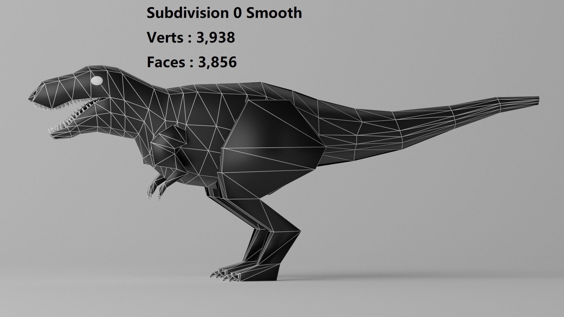 Cartoon Tyrannosaurus T-Rex 1 3D model_16