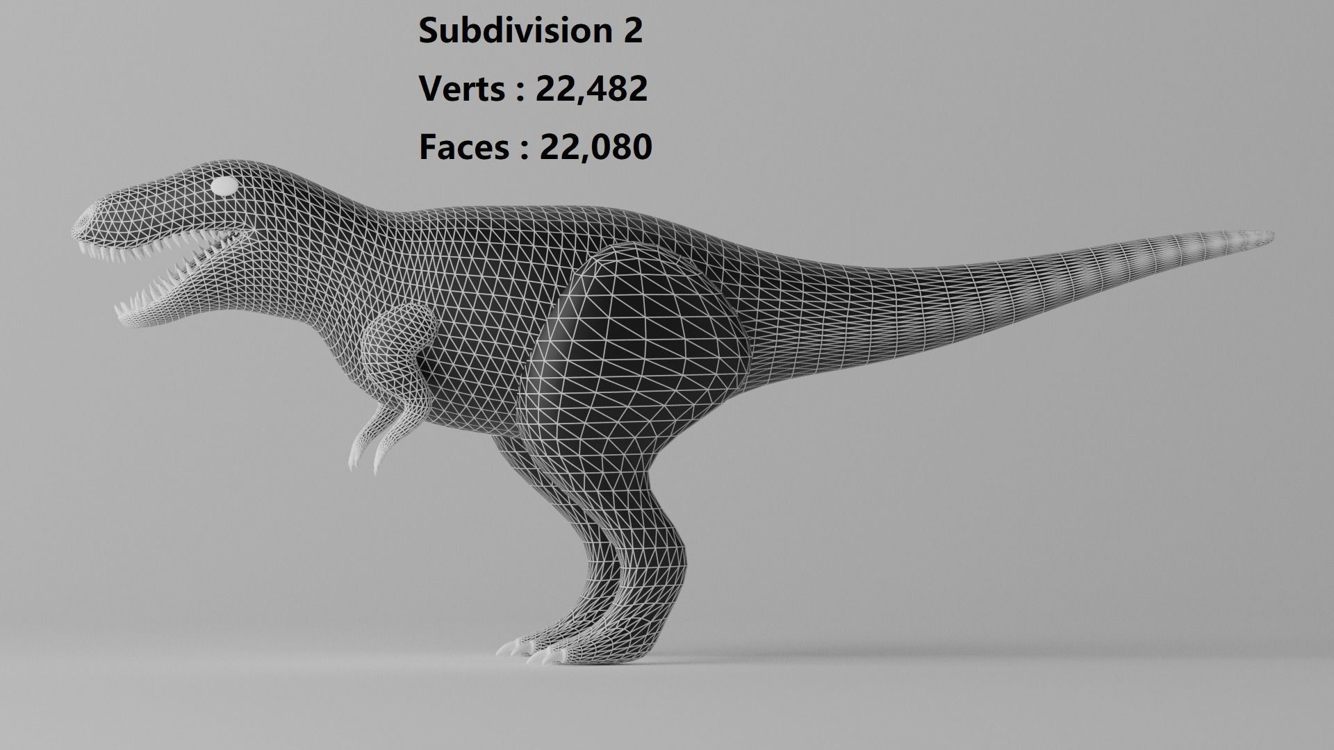 Cartoon Tyrannosaurus T-Rex 1 3D model_14