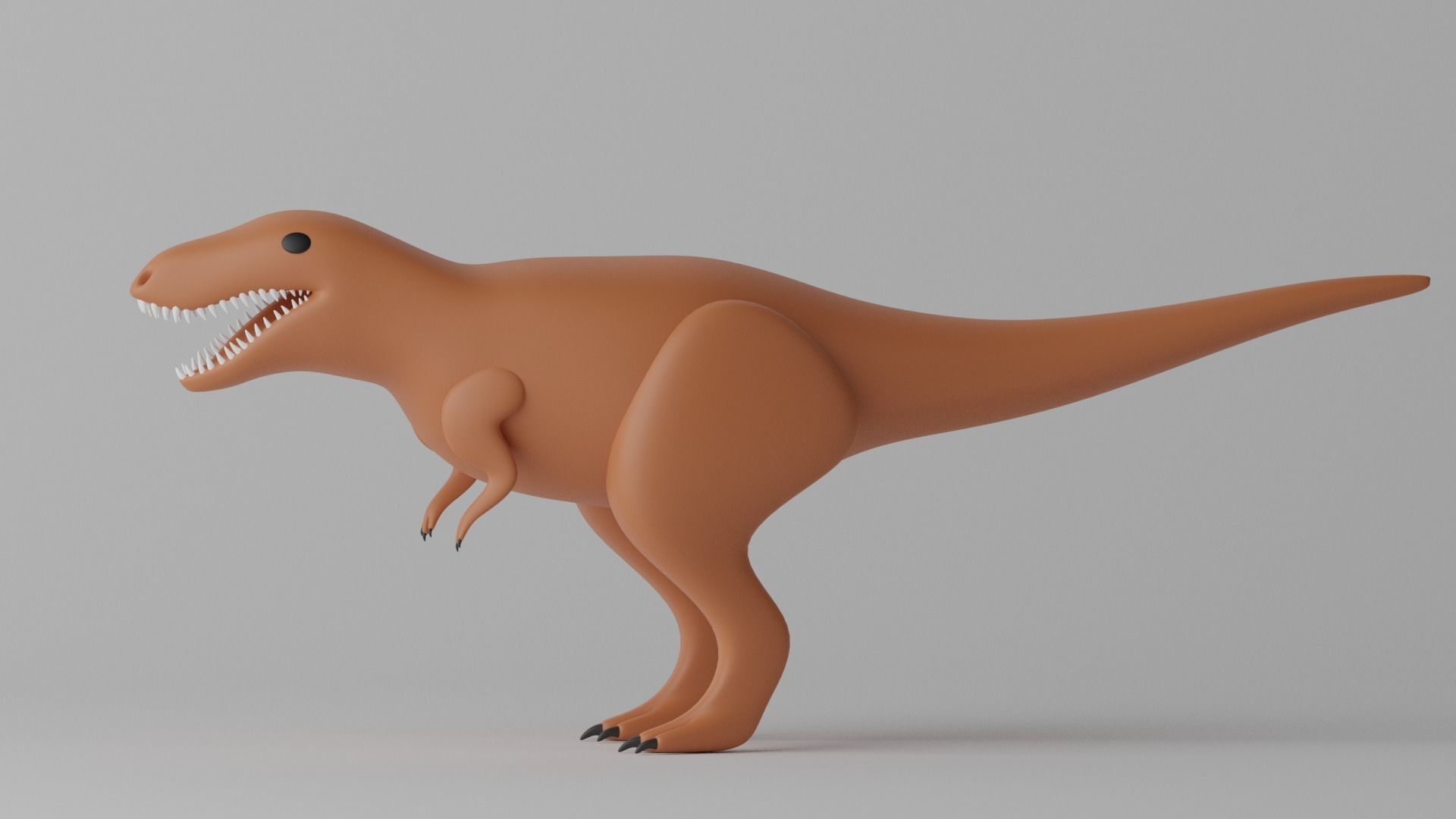 Cartoon Tyrannosaurus T-Rex 1 3D model_5