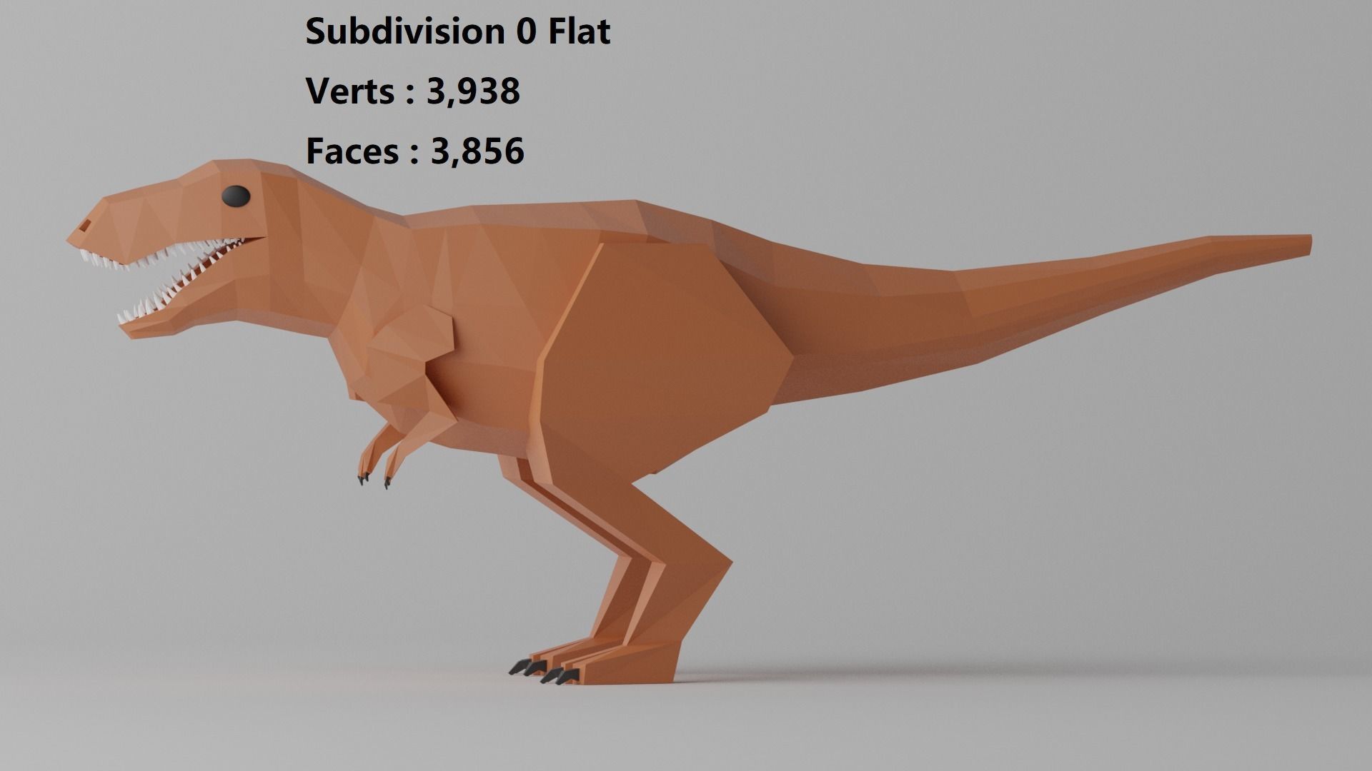 Cartoon Tyrannosaurus T-Rex 1 3D model_12