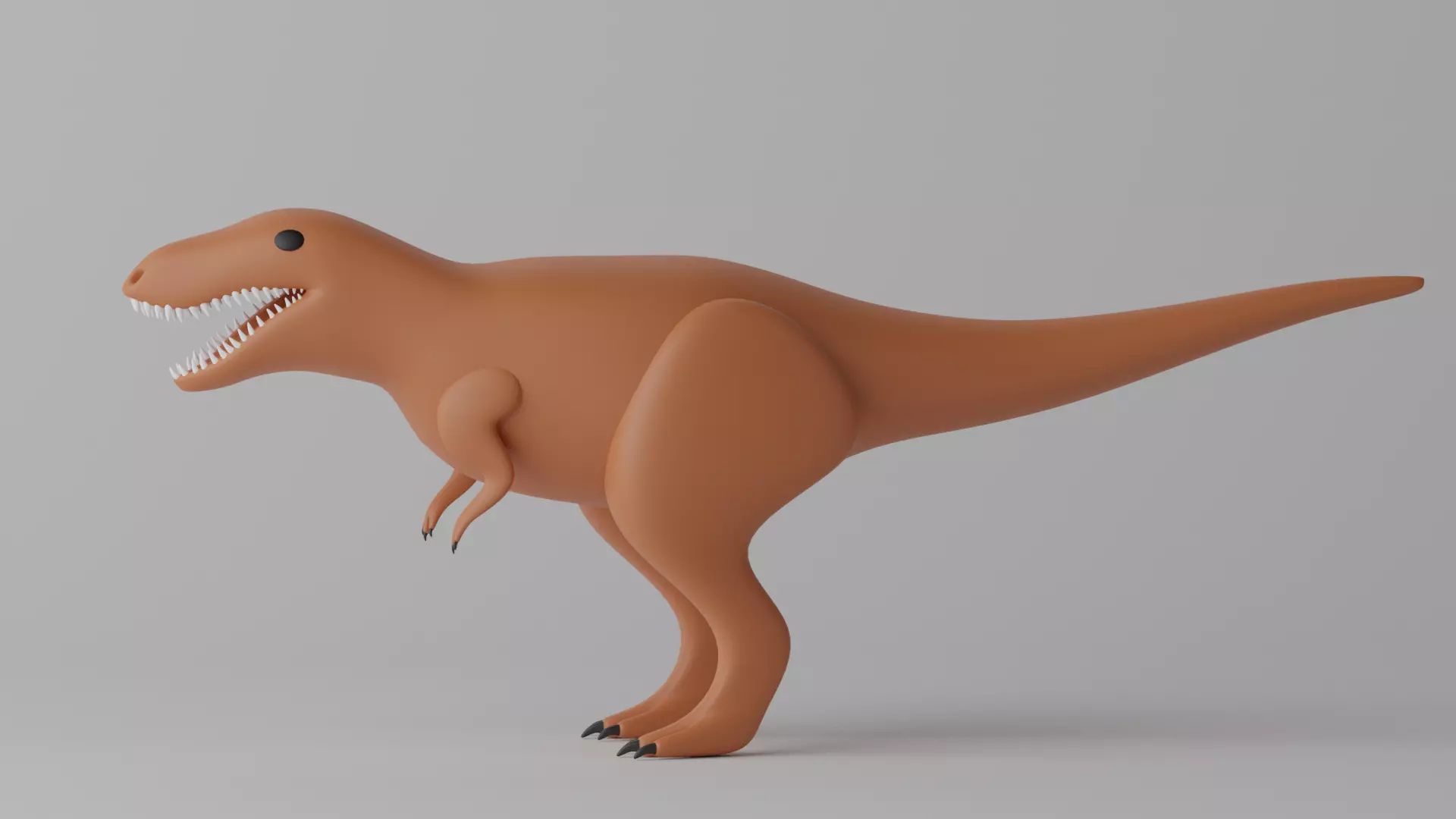 Cartoon Tyrannosaurus T-Rex 1 3D model_0