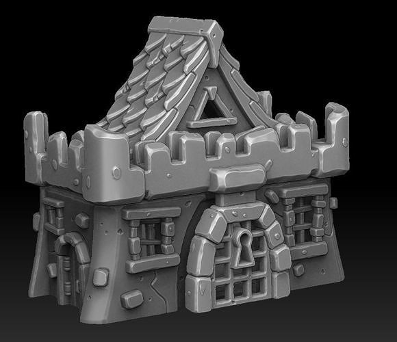Castle chest 3d print 3D print model