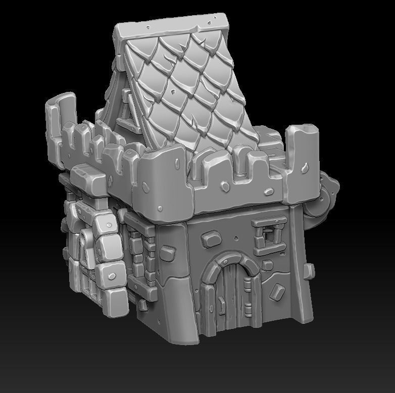 Castle chest 3d print 3D print model_3
