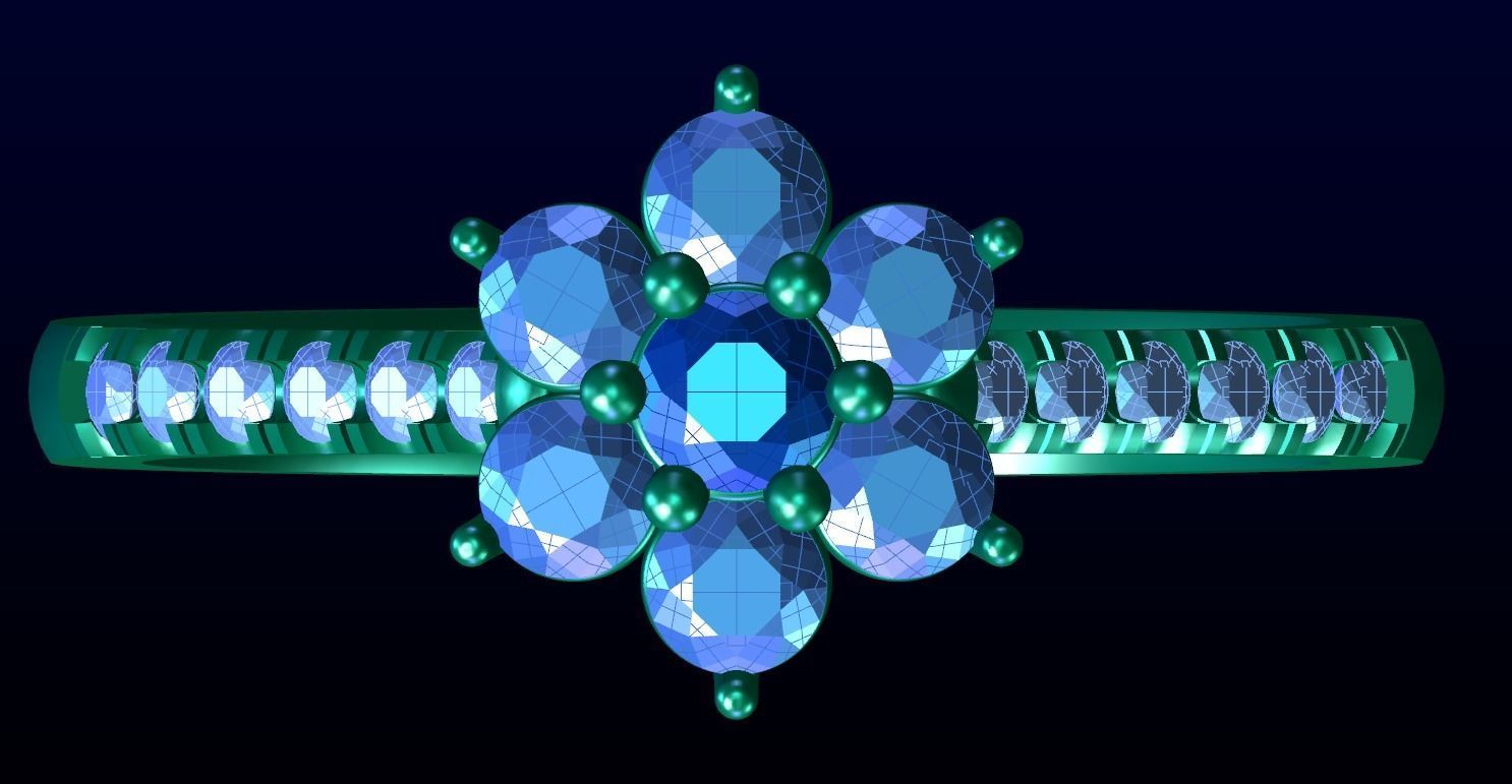 Engagement Ring 40 3D print model_6