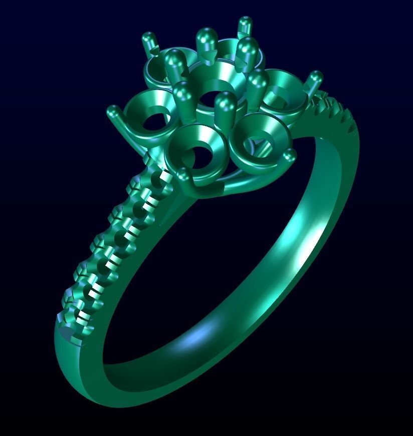 Engagement Ring 40 3D print model_7