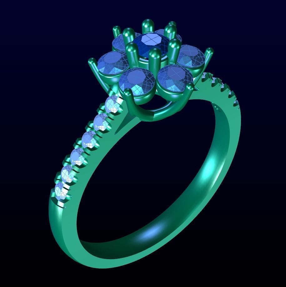 Engagement Ring 40 3D print model_4