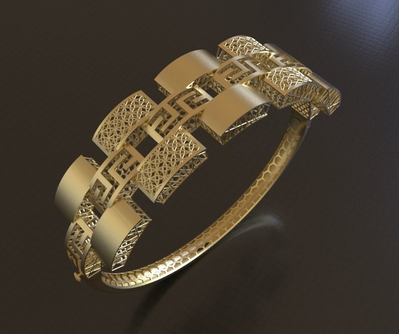 Bracelet 3D print model_2