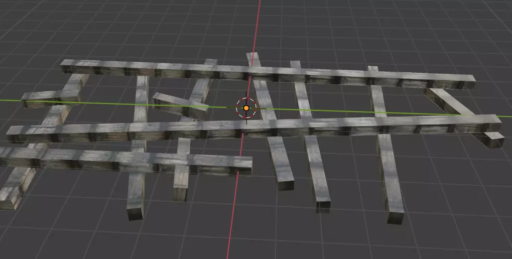 debris wood Low-poly 3D model_0