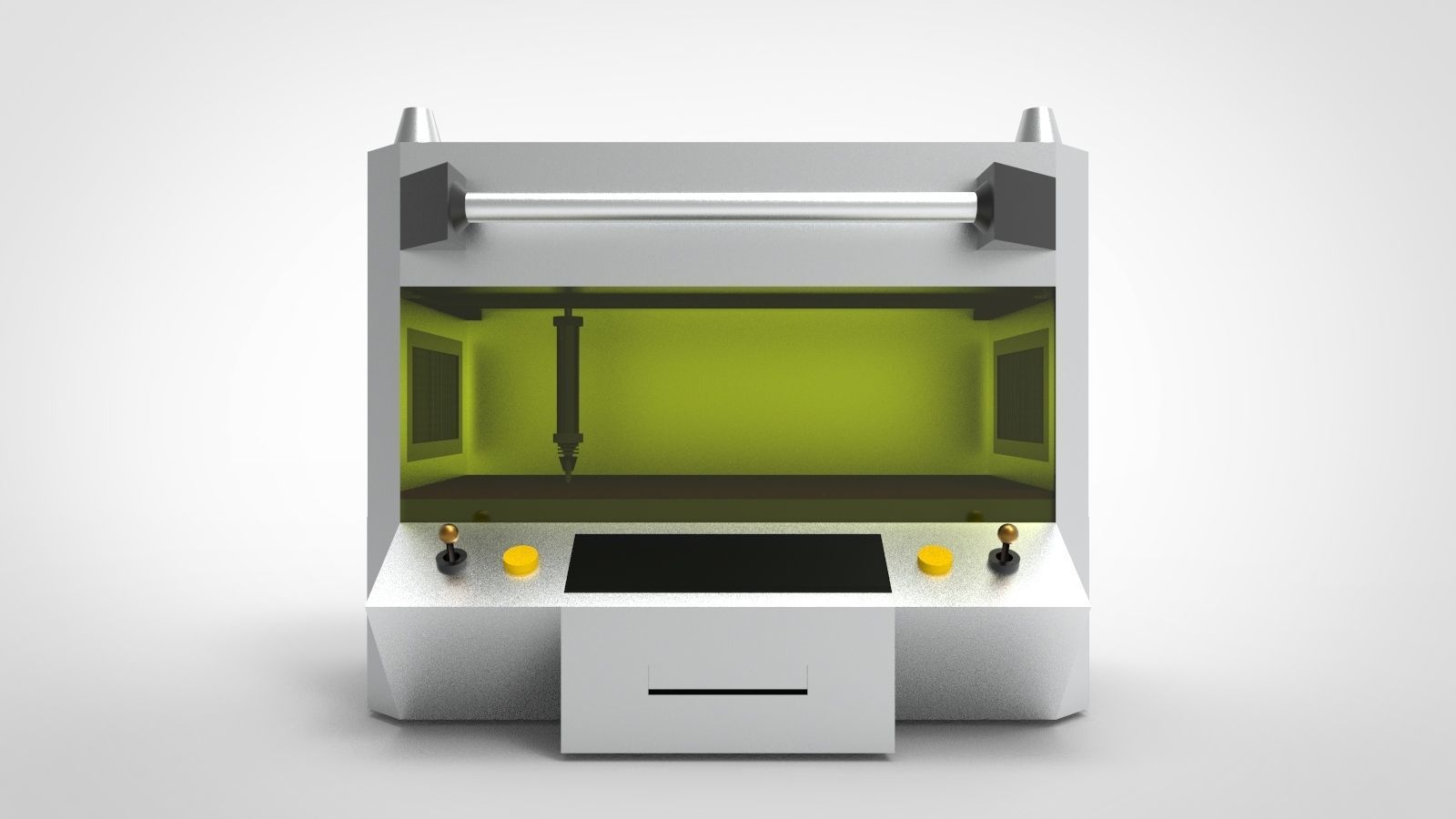 Laser Cutting Machine 3D model_1