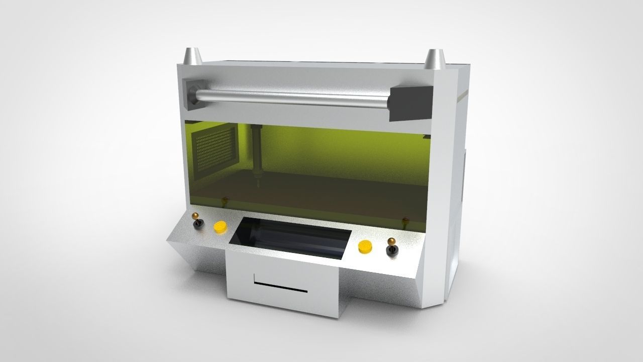 Laser Cutting Machine 3D model_3