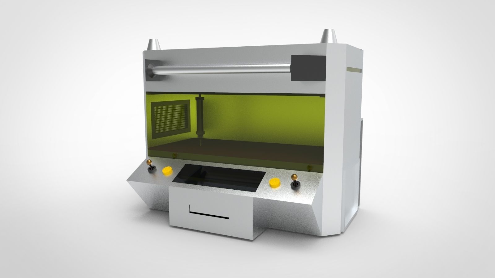 Laser Cutting Machine 3D model_2