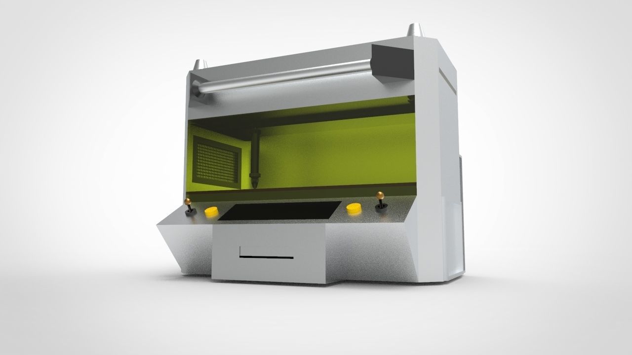 Laser Cutting Machine 3D model_4