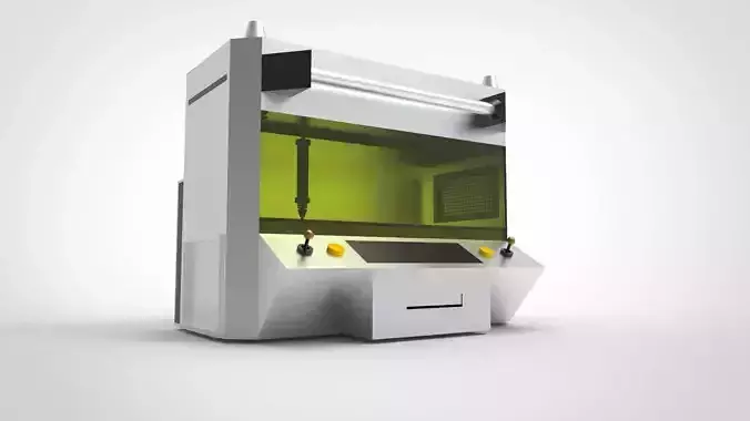 Laser Cutting Machine 3D model