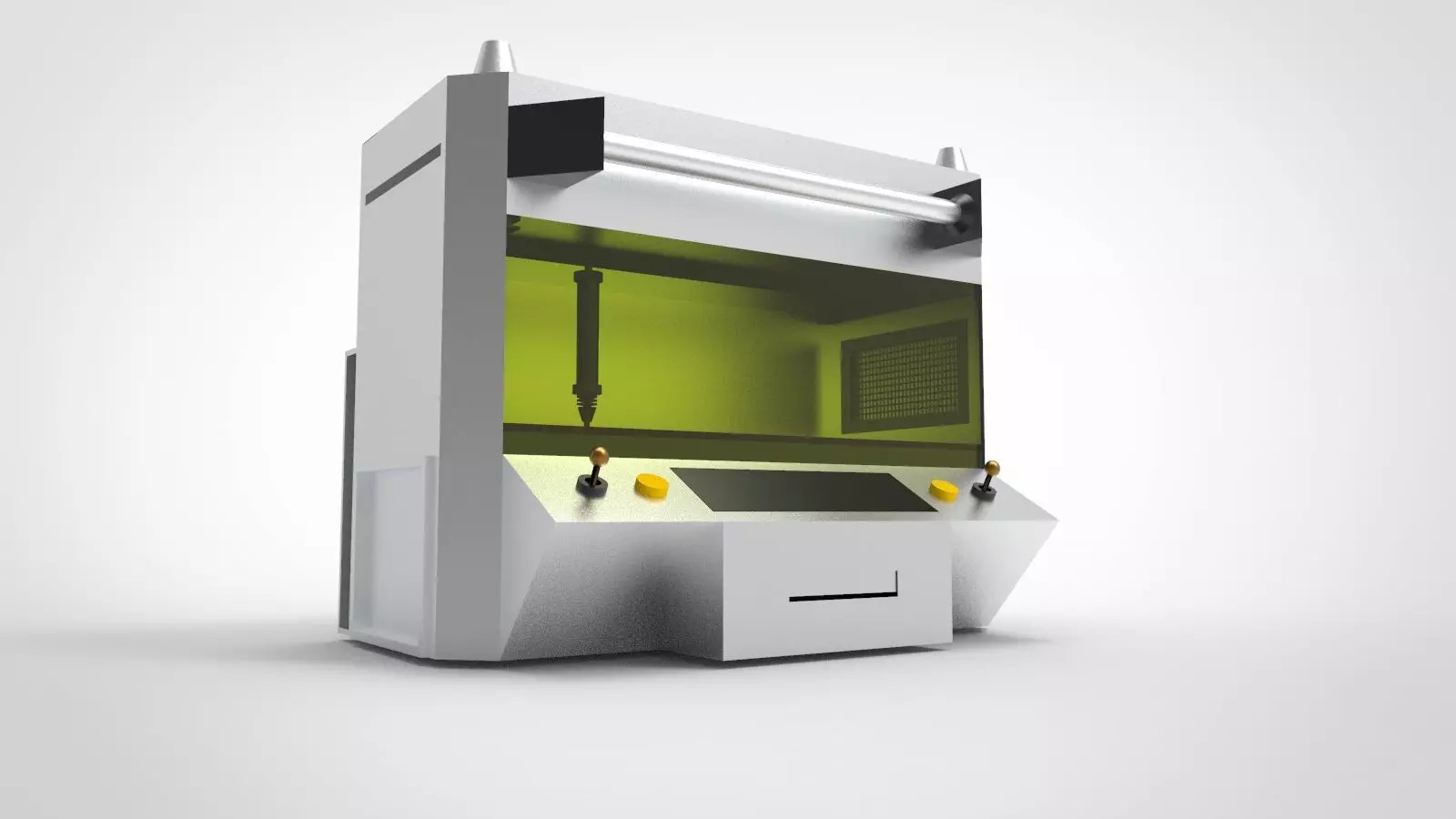 Laser Cutting Machine 3D model_0