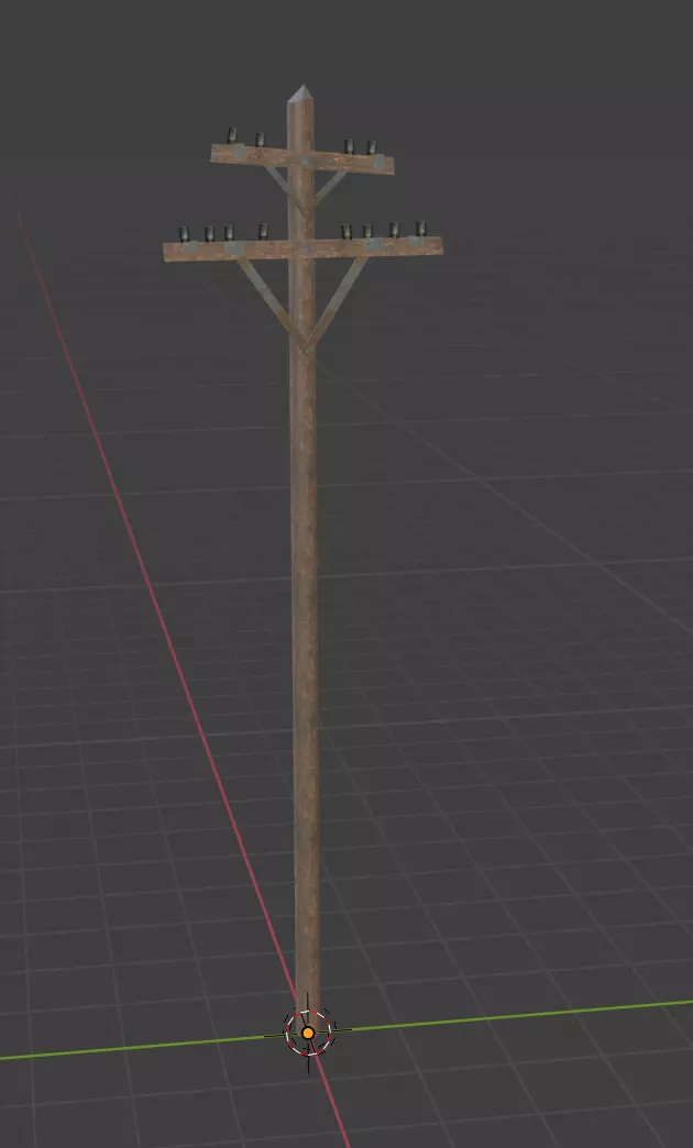 power pole 3D model_0