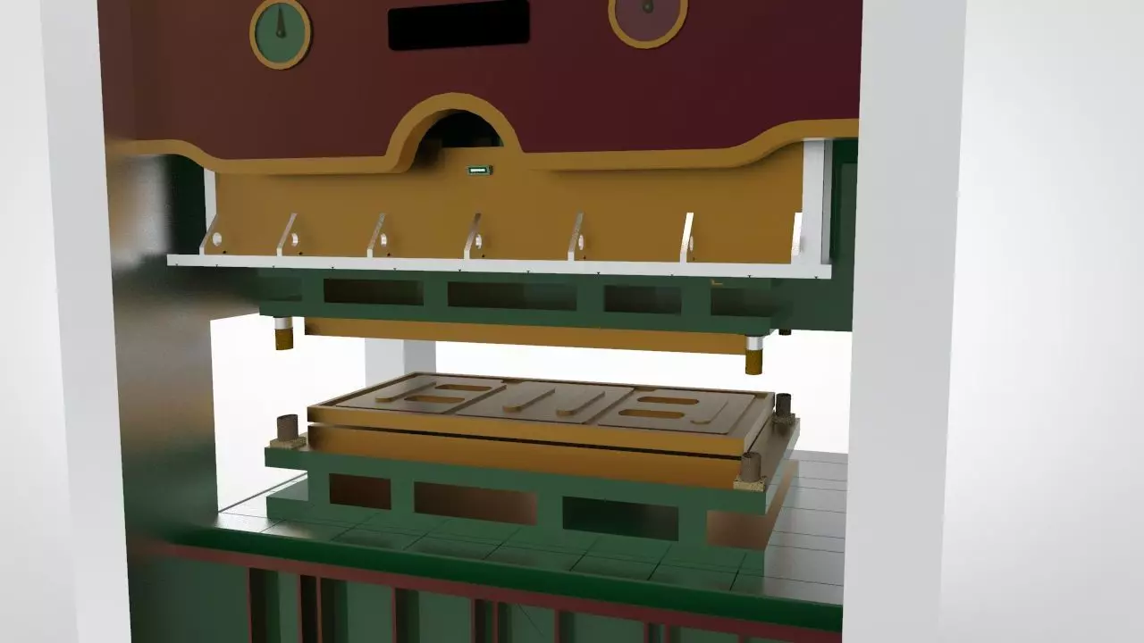Press Machine 3D model_0